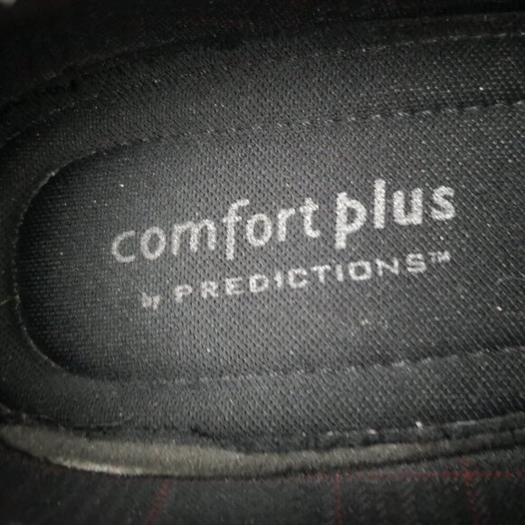 Comfort Plus by Predictions Ladies Size 8W Black Faux Leather Heeled Shoes - Picture 11 of 11